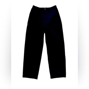 Sunday Best black Wide Leg Chino Trousers – Size 4, High Rise Straight Leg
